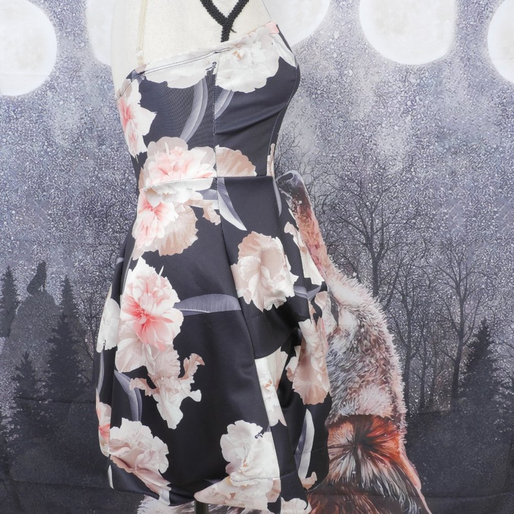 January 7 Black Cream Floral Size Small Dress - Picture 9 of 15